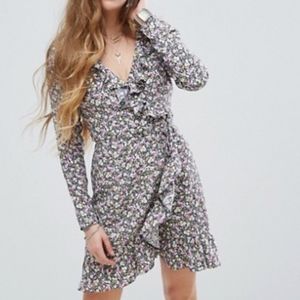 As New NOBODY'S CHILD Wrap Front Mini Dress